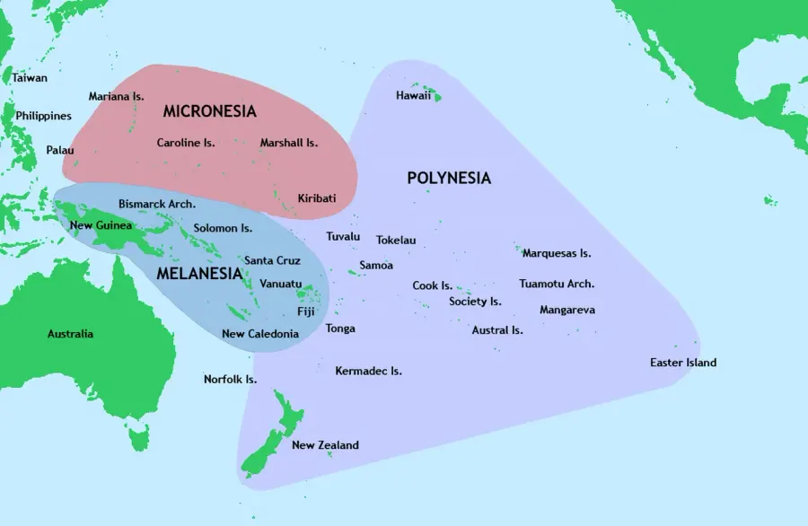 La carte Exclaves polynésiennes