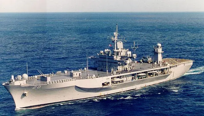 La carte USS Mount Whitney