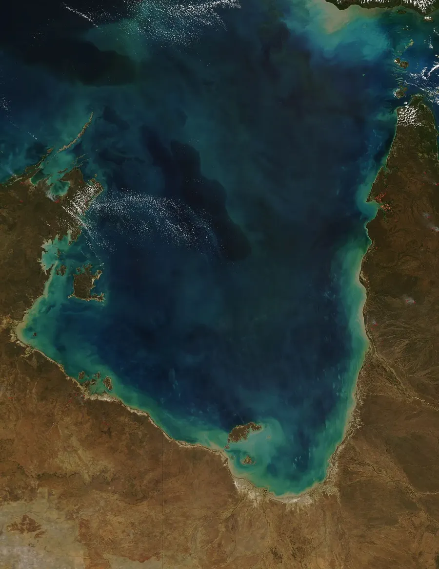 La carte Golfe de Carpentarie