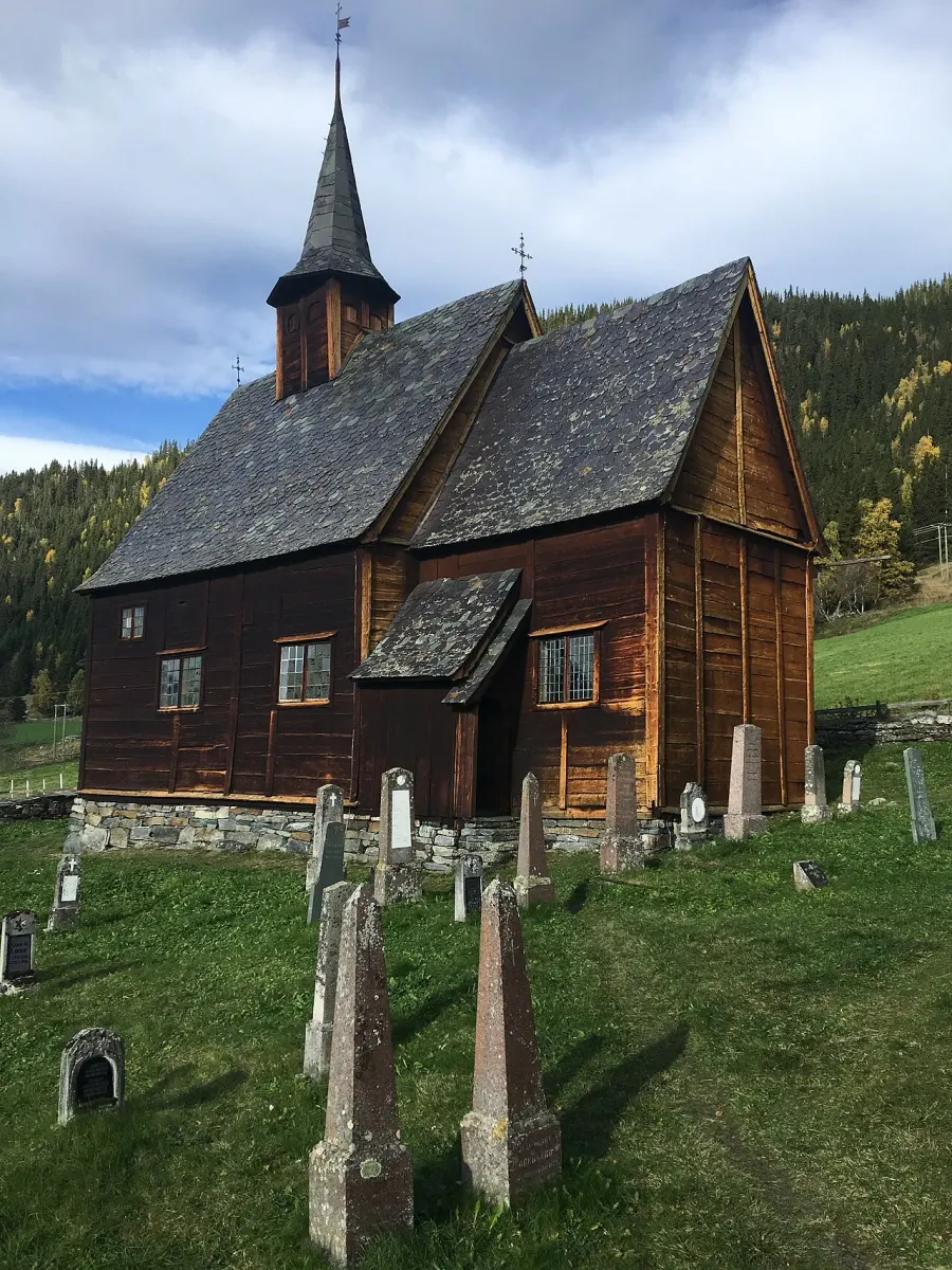 The Lomen Stave Church card