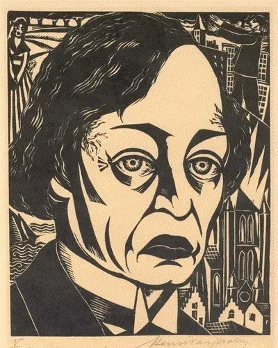 The Karel van de Woestijne card