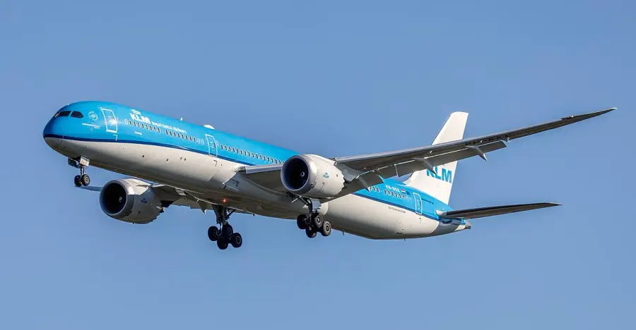 La carte KLM Royal Dutch Airlines