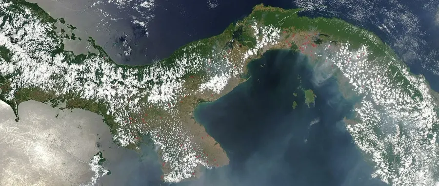 La carte Isthme de Panama