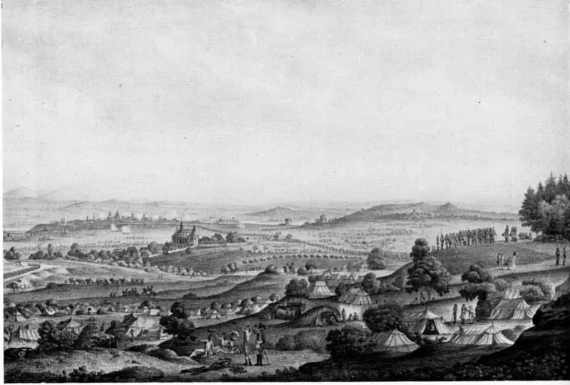 La carte Siège de Mayence