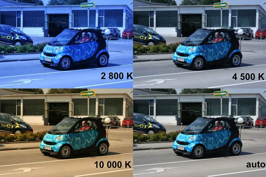 La carte Balance des blancs