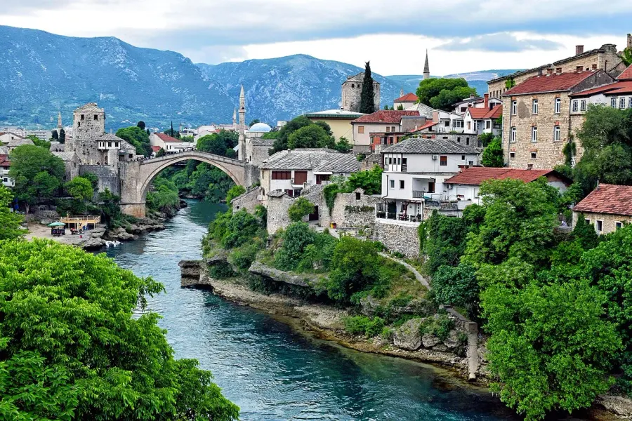 La carte Canton d'Herzégovine-Neretva