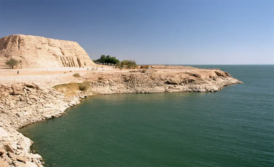 La carte Lac Nasser