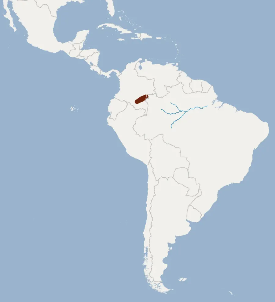 La carte Lonchorhina marinkellei