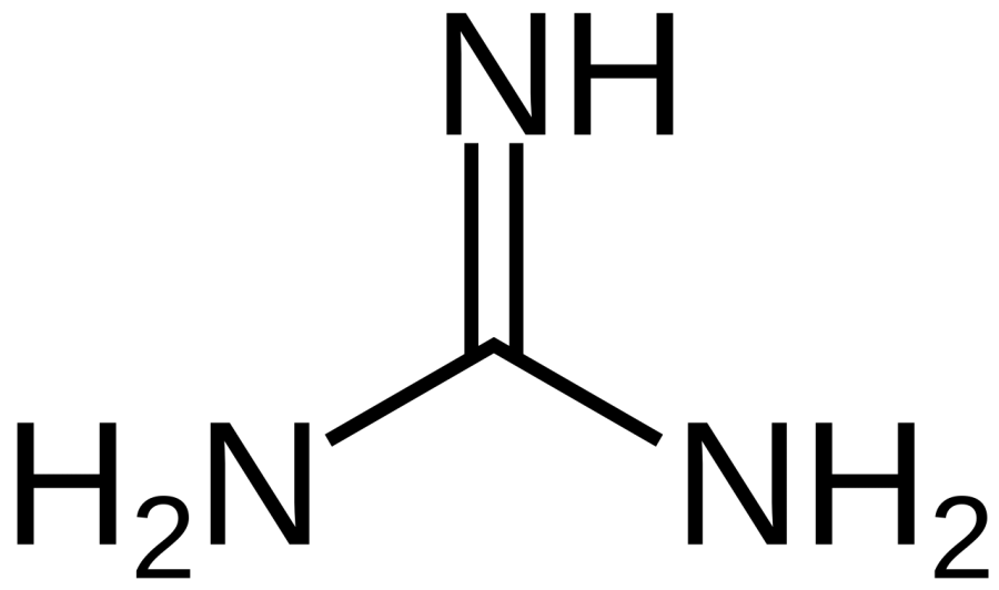 La carte Guanidine