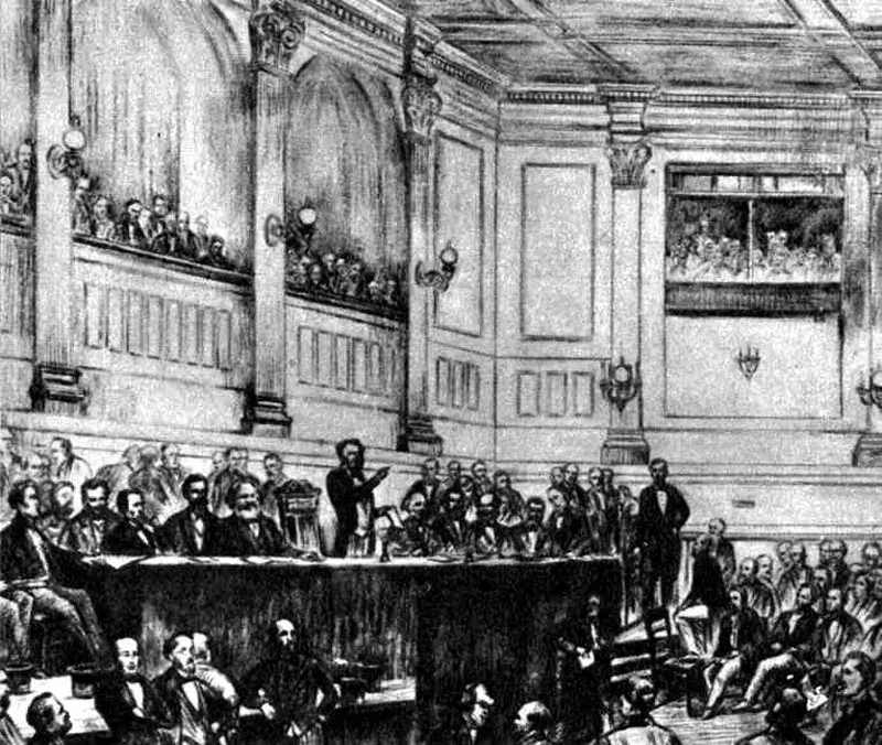 La carte Association internationale des travailleurs