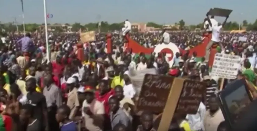 La carte Insurrection populaire de 2014 au Burkina Faso