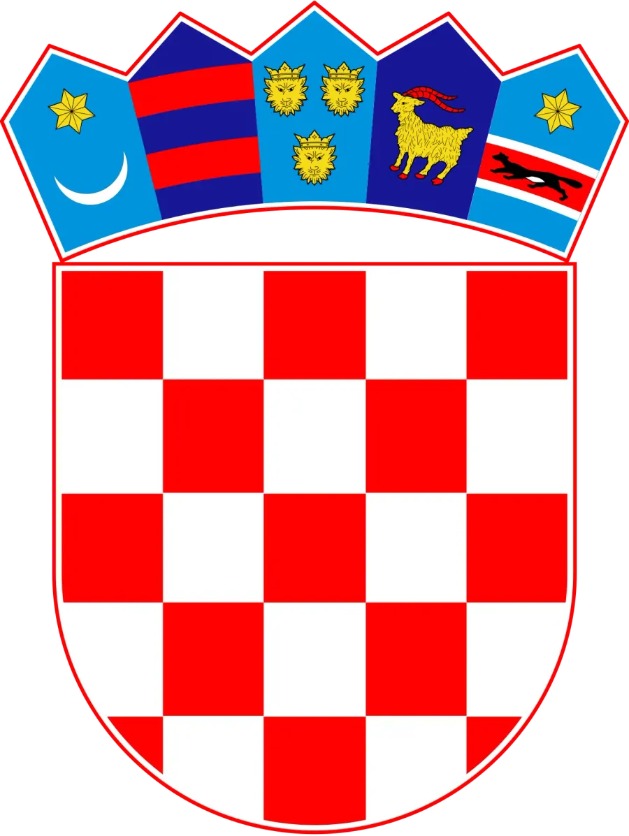 La carte Armoiries de la Croatie