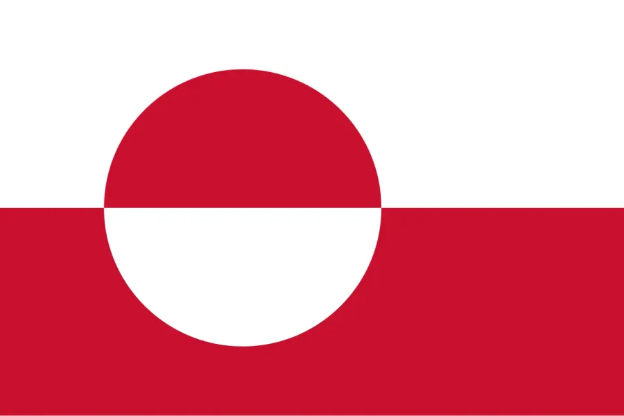 The Flag of Greenland card