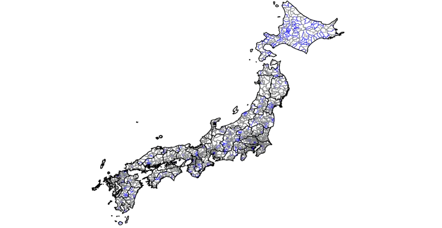The Administrative divisions of Japan card