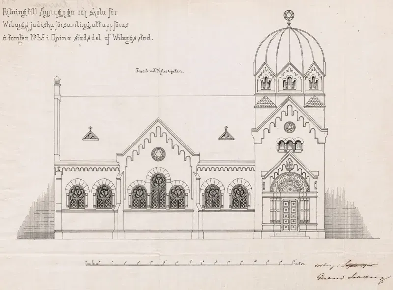 The Vyborg Synagogue card