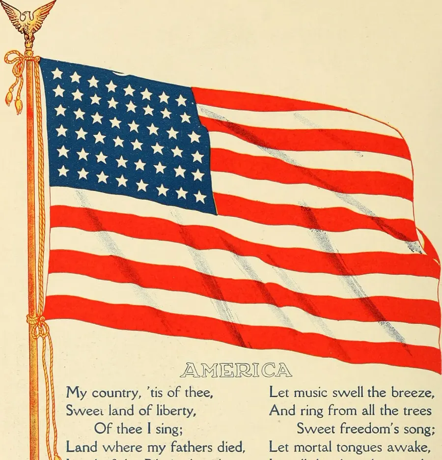 The My Country, 'Tis of Thee card