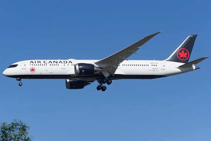 La carte Air Canada