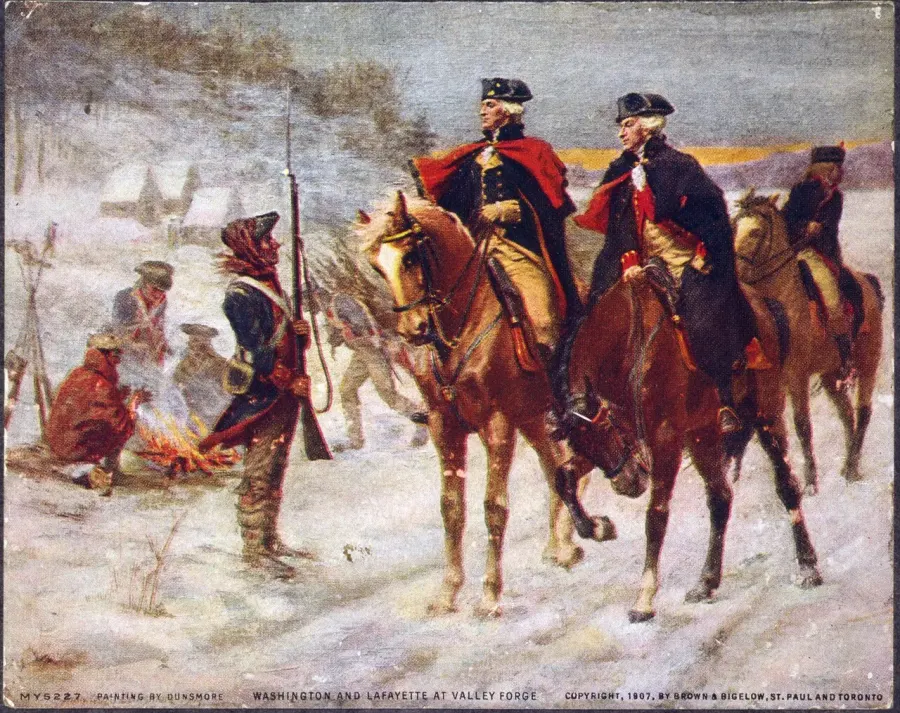 La carte Valley Forge