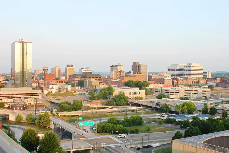 La carte Knoxville