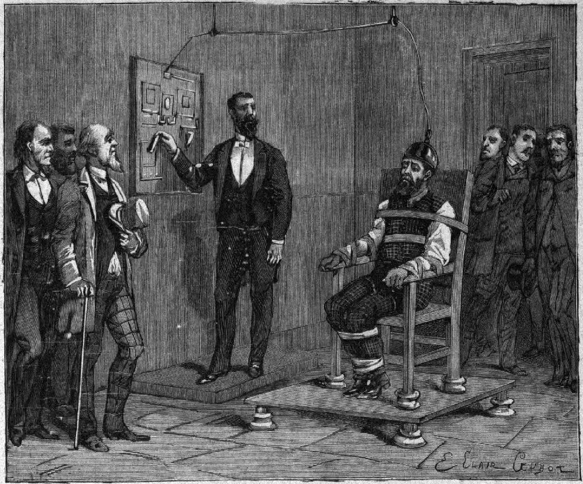The Electric chair card