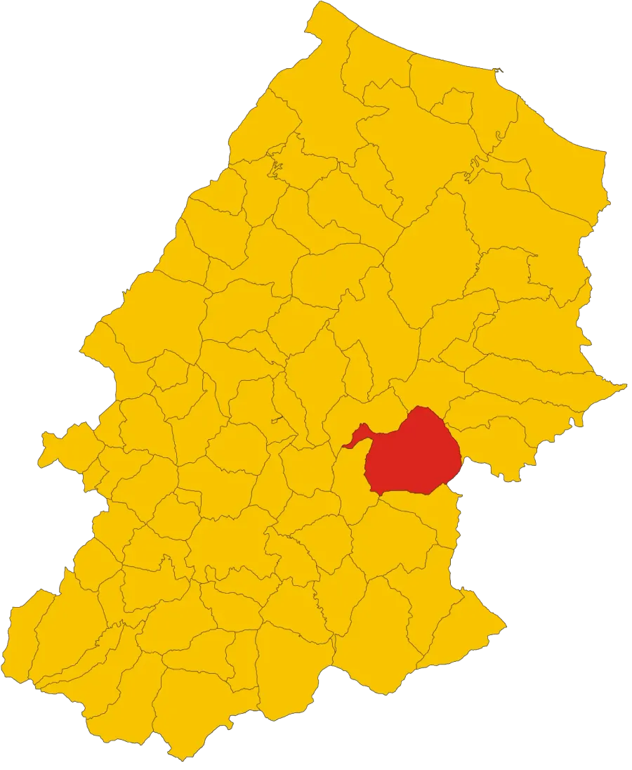 La carte Sant'Elia a Pianisi
