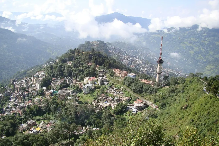 La carte Gangtok