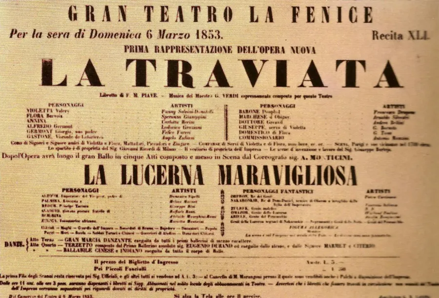 La carte La traviata