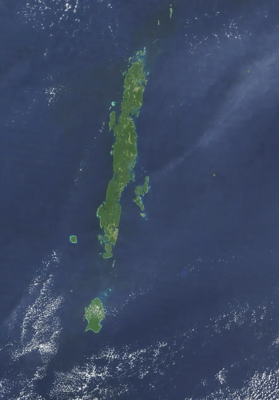 La carte Îles Andaman