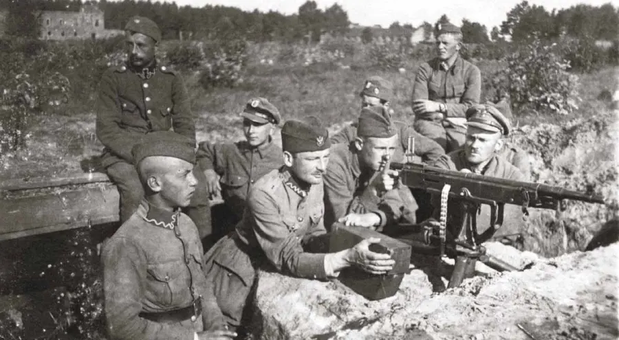 La carte Guerre soviéto-polonaise