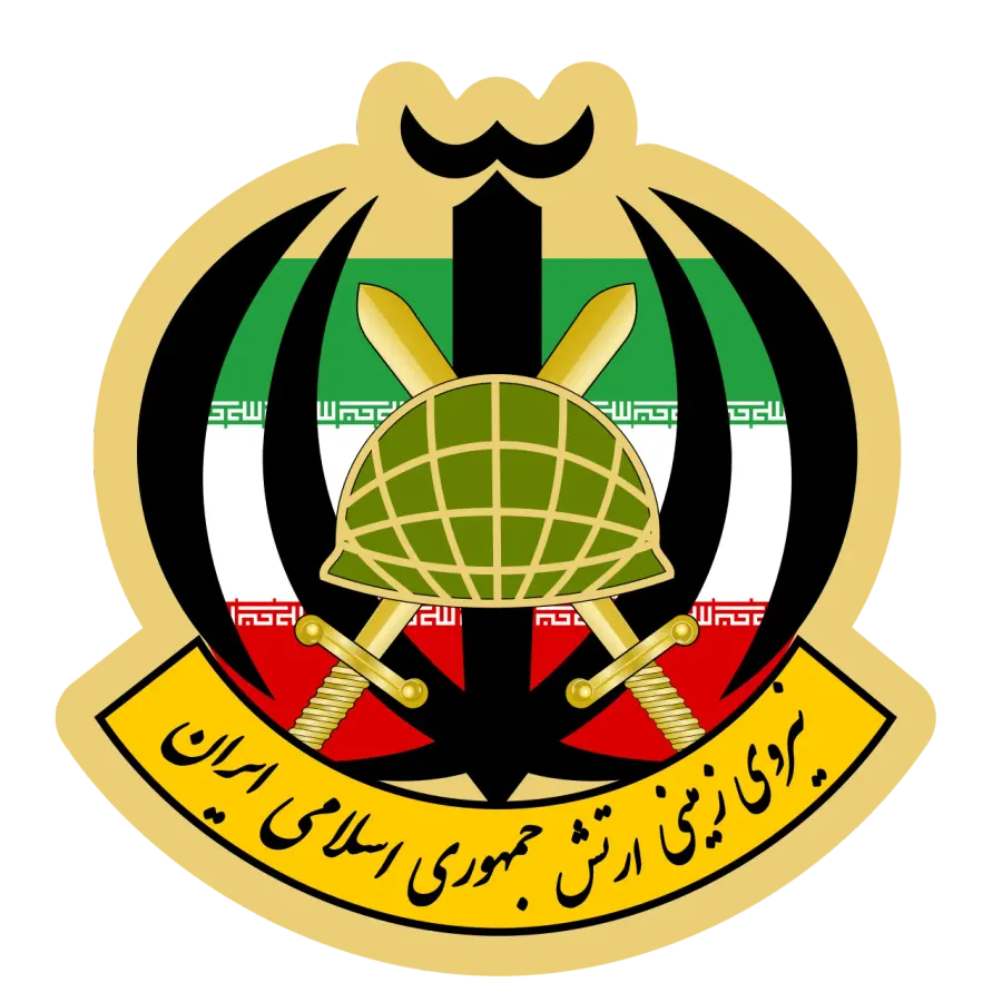 La carte Armée de terre de la république islamique d'Iran