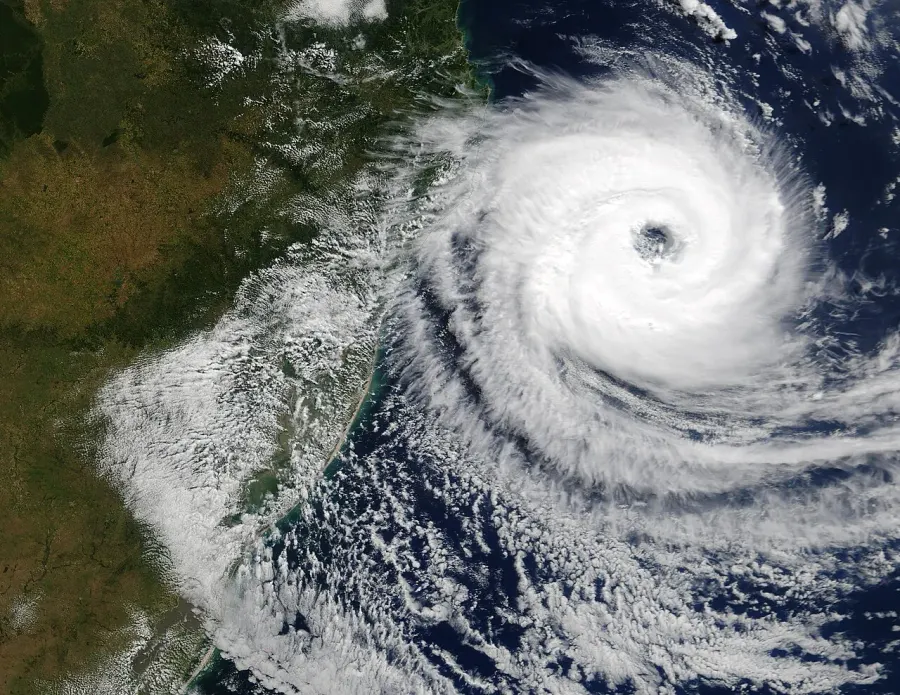 La carte Cyclone Catarina