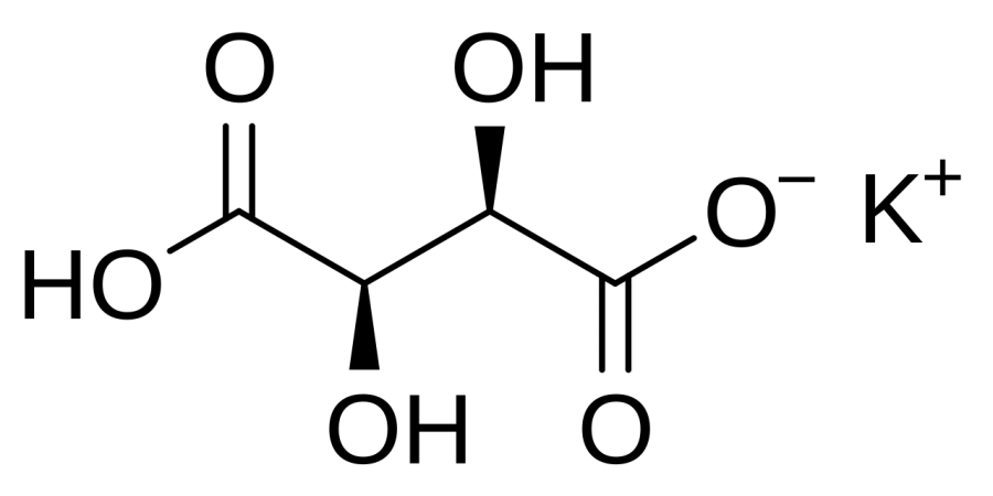 The Potassium bitartrate card
