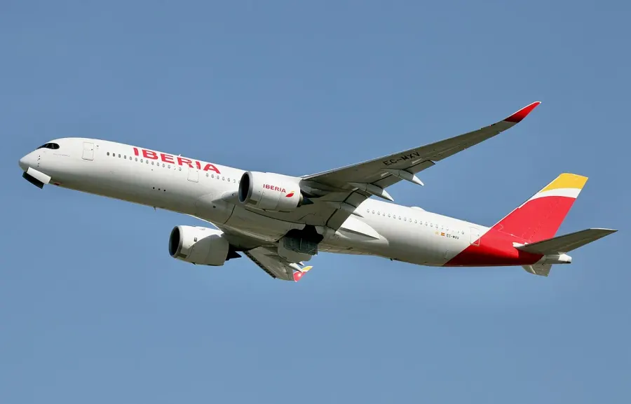 La carte Iberia Líneas Aéreas de España