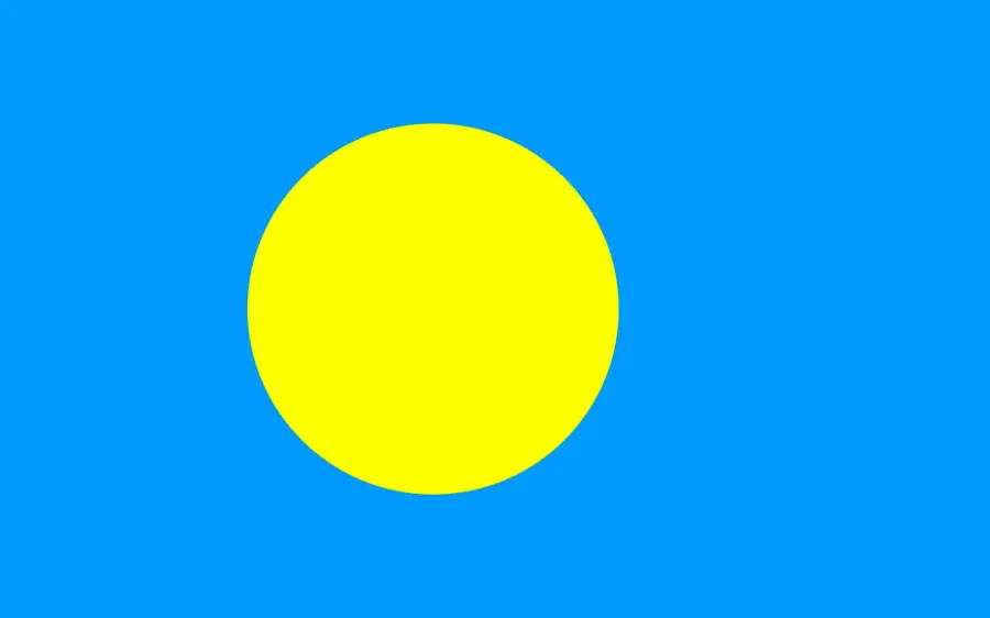 The Flag of Palau card