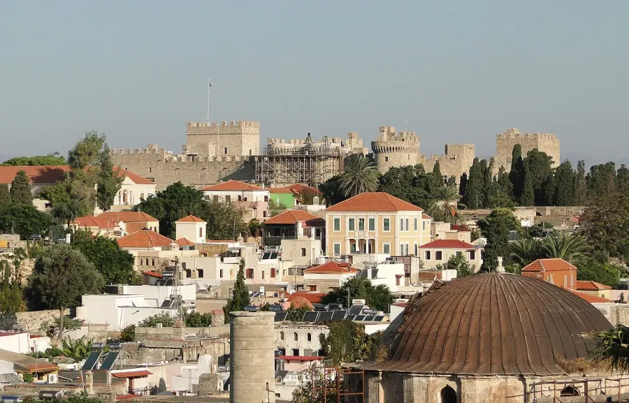 La carte Rhodes