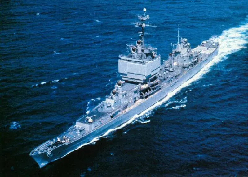 La carte USS Long Beach