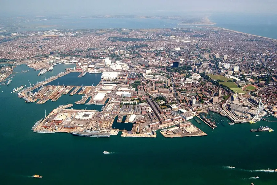 La carte HMNB Portsmouth