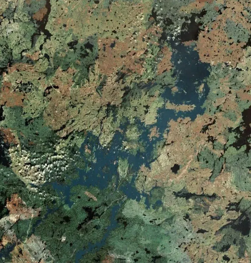 La carte Lac Southern Indian
