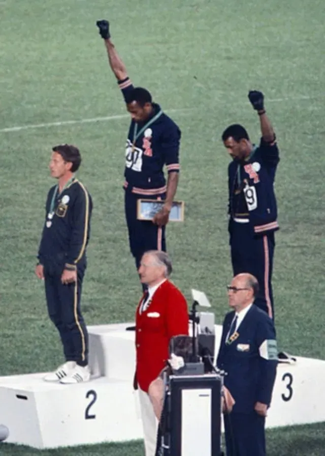 The 1968 Olympics Black Power salute card