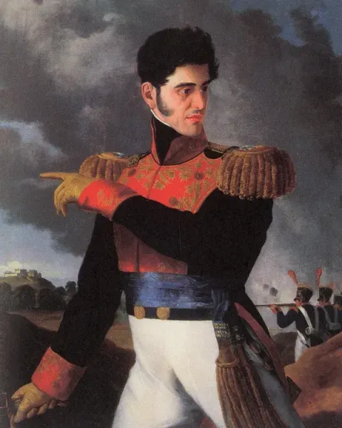 La carte Antonio López de Santa Anna