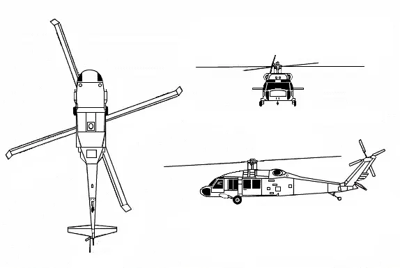 La carte Sikorsky UH-60 Black Hawk