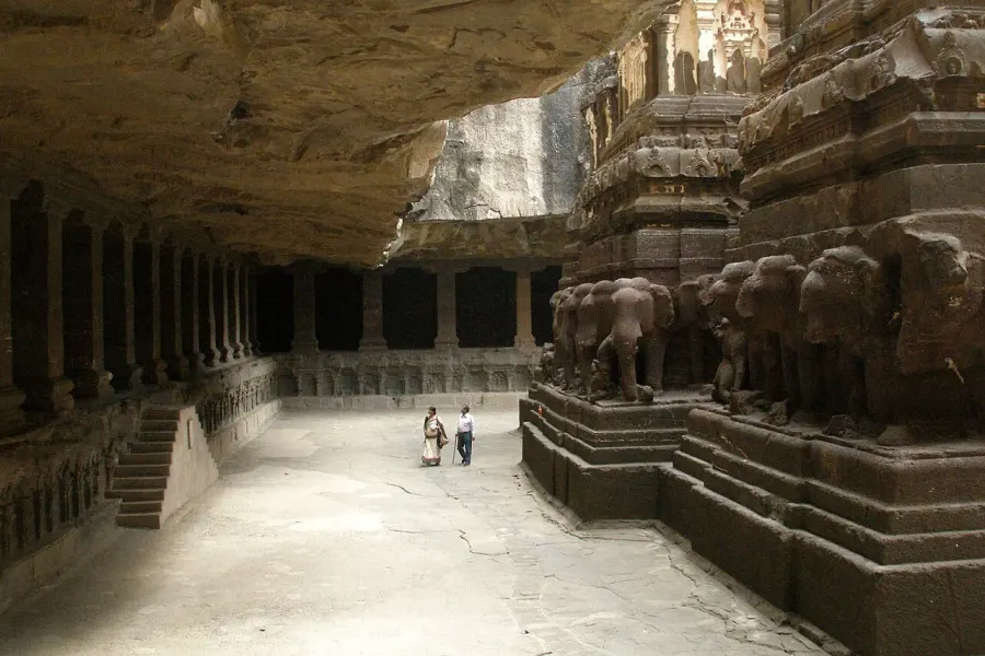 The Ellora Caves card