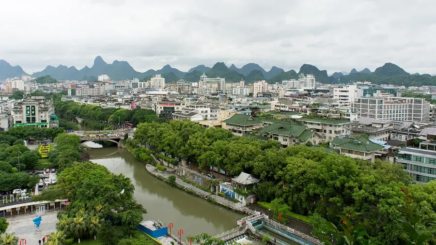 La carte Guilin