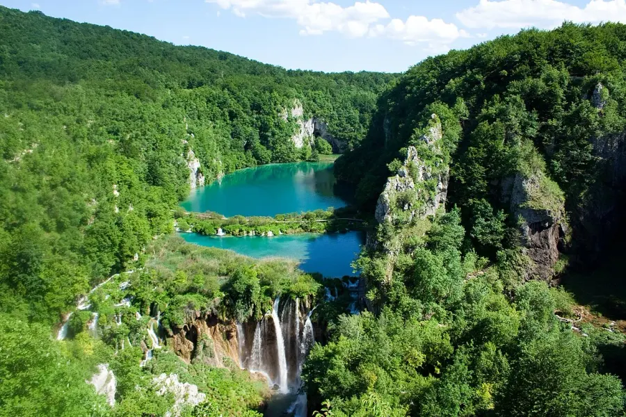 La carte Parc national des lacs de Plitvice