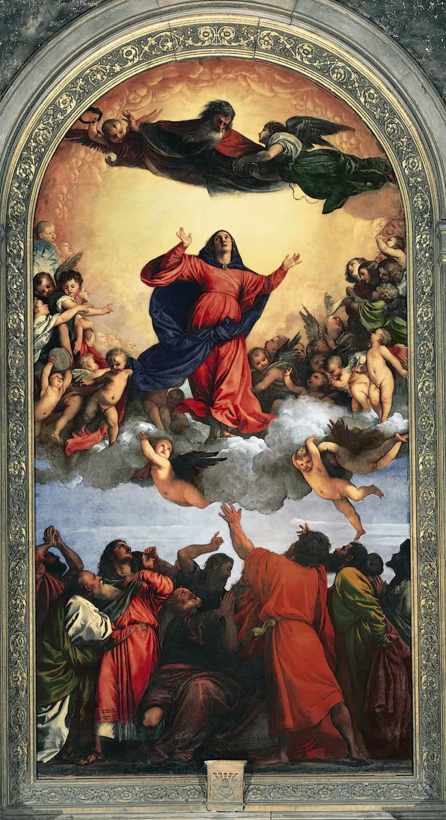 The Assumption of the Virgin card