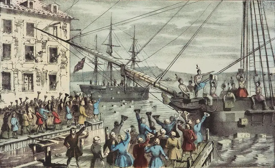 The Boston Tea Party card