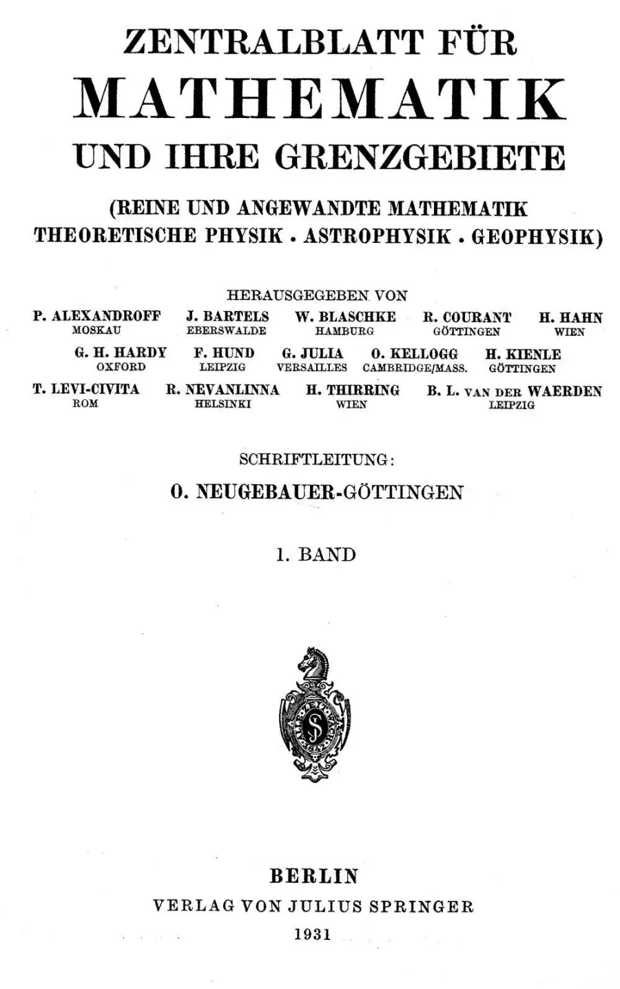 La carte ZbMATH