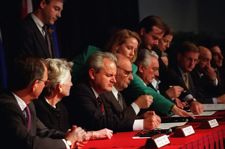 La carte Accords de Dayton
