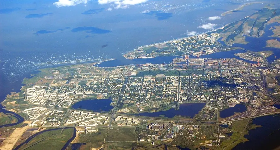 La carte Severodvinsk