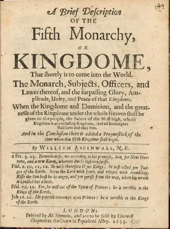 The Fifth Monarchists card
